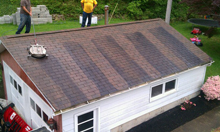 roof cleaning during